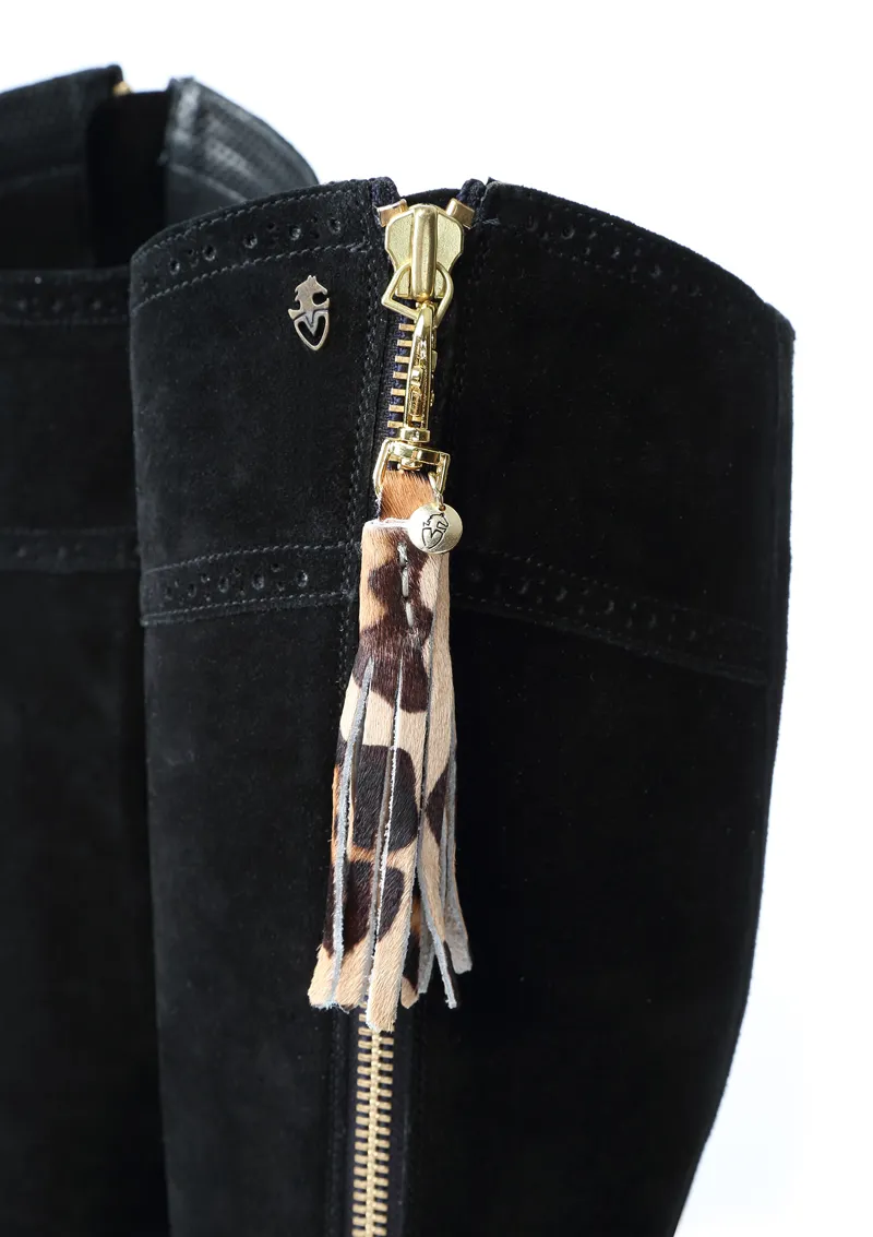 Shires Moretta Arabella Suede Boots Black-2